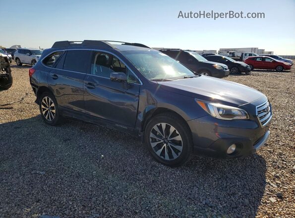4S4BSENC6H3262579 2017 SUBARU OUTBACK Синий Передняя правая четверть