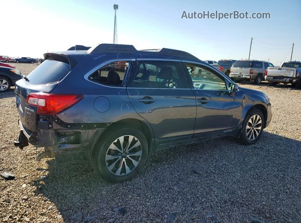 4S4BSENC6H3262579 2017 SUBARU OUTBACK Синий Задняя правая четверть