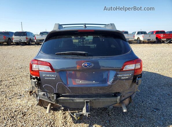 4S4BSENC6H3262579 2017 SUBARU OUTBACK Синий Вид сзади