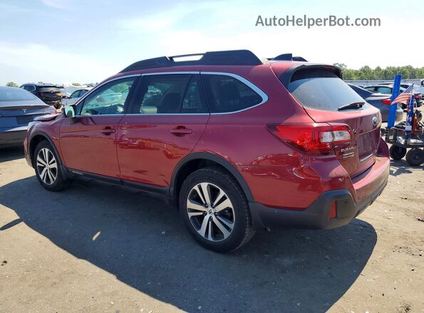 4S4BSENC6J3202792 2018 SUBARU OUTBACK Red უკანა მარცხენა
