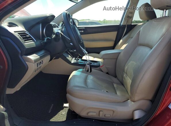 4S4BSENC6J3202792 2018 SUBARU OUTBACK Red წინა სალონის ხედი