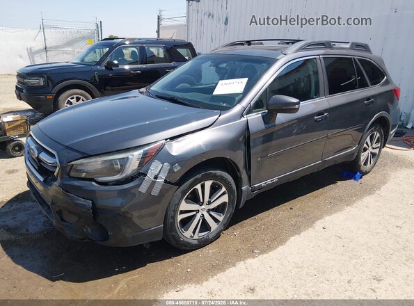 4S4BSENC6J3331373 2018 SUBARU OUTBACK Gray წინა მარცხენა ხედი სამი მეოთხედიდან