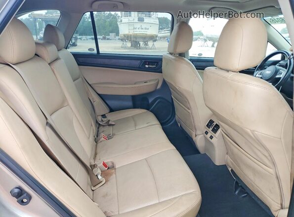 4S4BSENC7H3341727 2017 SUBARU OUTBACK Золотой Вид задней части салона