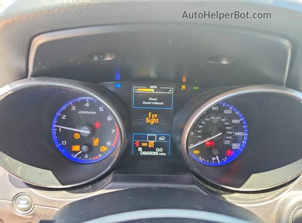 4S4BSENC7H3401392 2017 SUBARU OUTBACK Silver Вид щитка приладів
