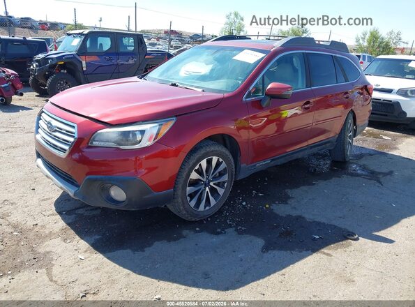 4S4BSENC7H3413073 2017 SUBARU OUTBACK Red Առջևի ձախ երեք քառորդ տեսարան