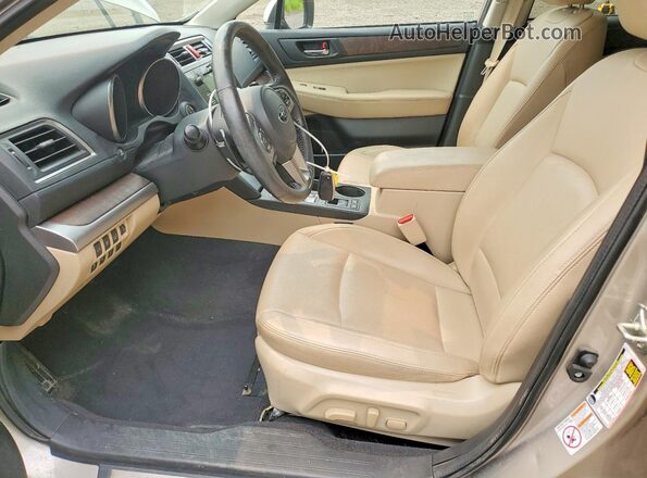 4S4BSENC8H3237957 2017 SUBARU OUTBACK Gold წინა სალონის ხედი
