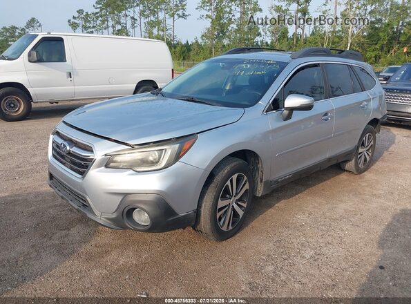 4S4BSENC8J3374838 2018 SUBARU OUTBACK Silver Առջևի ձախ երեք քառորդ տեսարան