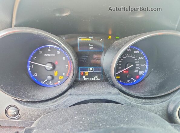 4S4BSENC8K3255611 2019 SUBARU OUTBACK White Вид щитка приладів