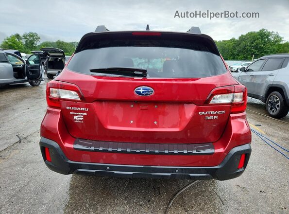 4S4BSENC8K3373898 2019 SUBARU OUTBACK Red Widok z tyłu