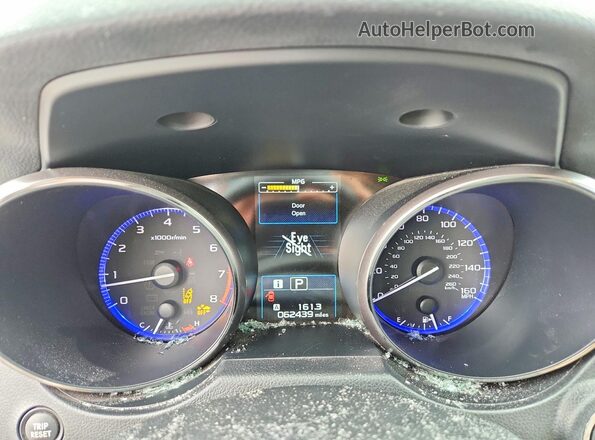 4S4BSENC8K3373898 2019 SUBARU OUTBACK Red Widok zestawu wskaźników