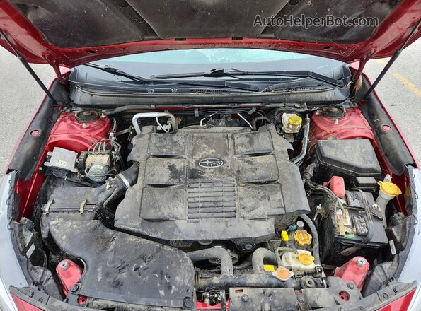 4S4BSENC8K3373898 2019 SUBARU OUTBACK Red Widok komory silnika