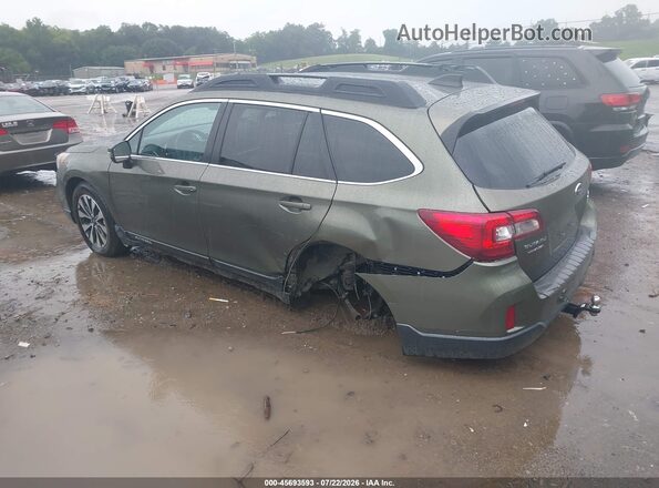 4S4BSENC9H3390881 2017 SUBARU OUTBACK Green Tył lewy
