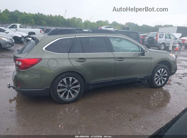 4S4BSENC9H3390881 2017 SUBARU OUTBACK Green Widok wnętrza z tyłu