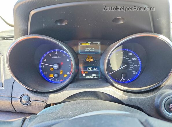 4S4BSENC9H3400583 2017 SUBARU OUTBACK Серебряный Вид щитка приборов