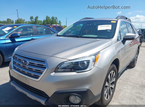 4S4BSENCXG3334804 2016 SUBARU OUTBACK Champagne წინა მარცხენა ხედი სამი მეოთხედიდან