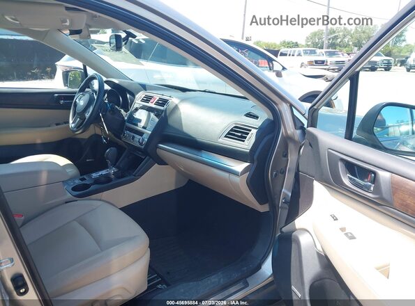 4S4BSENCXG3334804 2016 SUBARU OUTBACK Champagne წინა სალონის ხედი