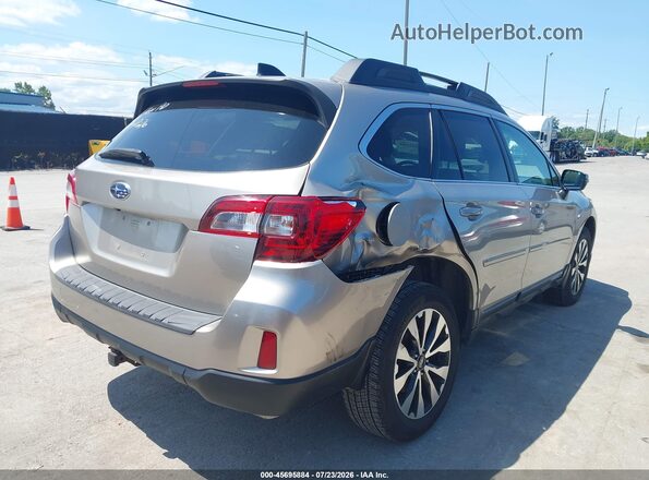 4S4BSENCXG3334804 2016 SUBARU OUTBACK Champagne უკანა მარჯვენა