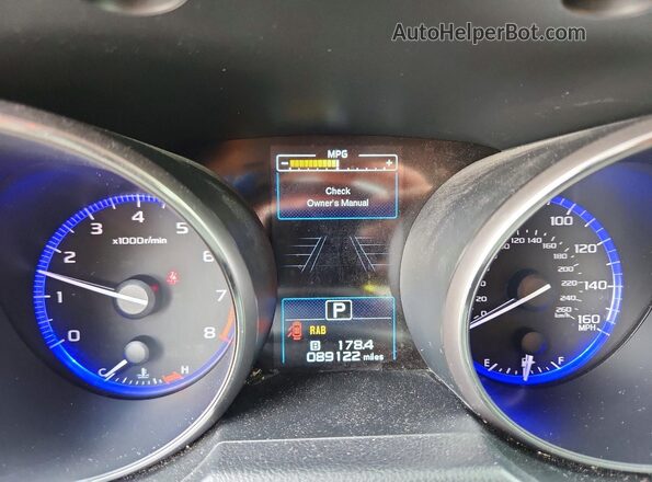 4S4BSETC8J3233206 2018 SUBARU OUTBACK Blue Widok zestawu wskaźników