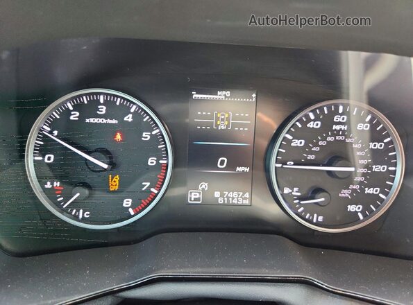 4S4BTAAC0L3169660 2020 SUBARU OUTBACK Серебряный Вид щитка приборов