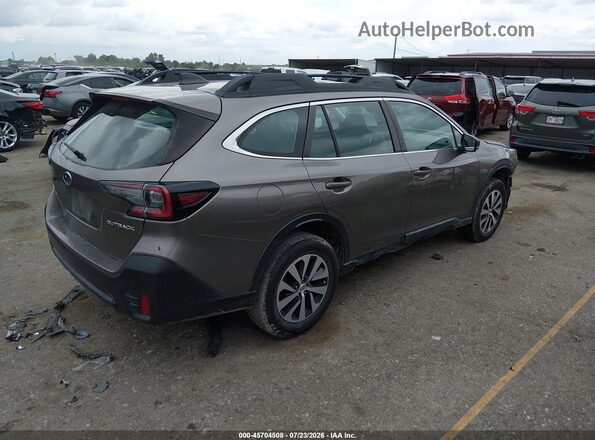 4S4BTAAC4N3211296 2022 SUBARU OUTBACK Brown Задня права чверть