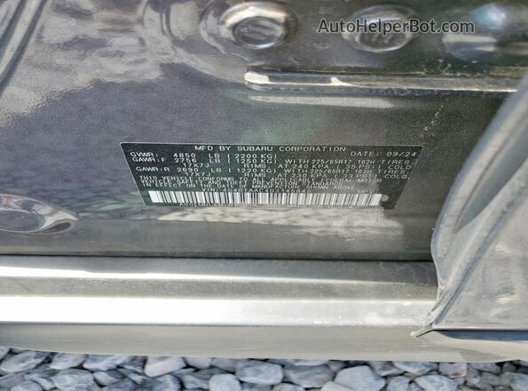 4S4BTAAC4S3145845 2025 SUBARU OUTBACK Серый Вид наклейки с VIN-кодом