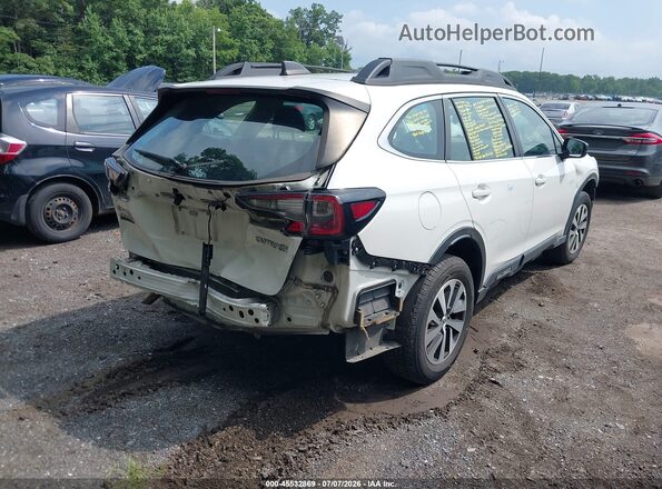 4S4BTAAC8L3239325 2020 SUBARU OUTBACK Белый Задняя правая четверть