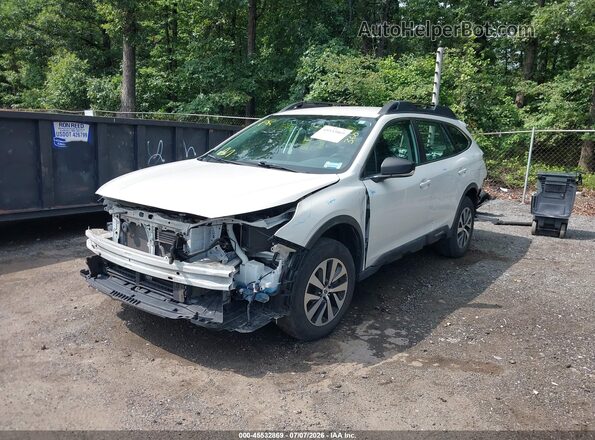 4S4BTAAC8L3239325 2020 SUBARU OUTBACK Белый Передняя левая четверть
