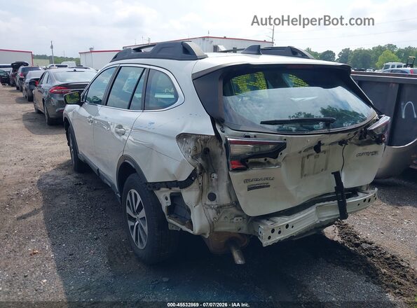 4S4BTAAC8L3239325 2020 SUBARU OUTBACK Белый Задняя левая четверть