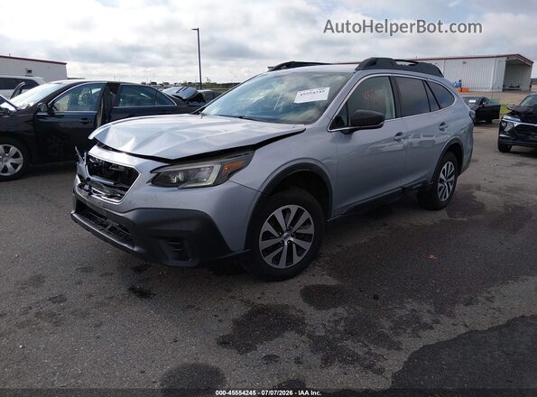 4S4BTAACXL3143437 2020 SUBARU OUTBACK Silver წინა მარცხენა ხედი სამი მეოთხედიდან