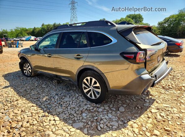 4S4BTACC0L3169302 2020 SUBARU OUTBACK Зеленый Задняя левая четверть