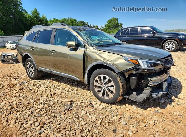 4S4BTACC0L3169302 2020 SUBARU OUTBACK Зеленый Передняя правая четверть