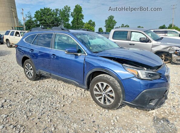 4S4BTACC0L3172698 2020 SUBARU OUTBACK Синий Передняя правая четверть