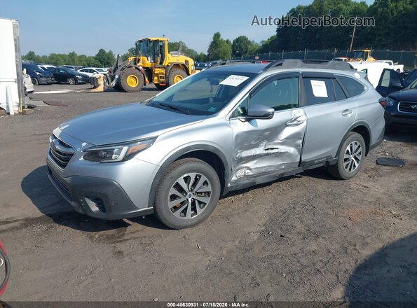 4S4BTACC3M3149949 2021 SUBARU OUTBACK Silver Передня ліва чверть