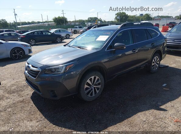 4S4BTACC3M3172552 2021 SUBARU OUTBACK Gray Առջևի ձախ երեք քառորդ տեսարան