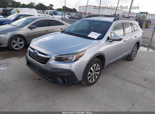 4S4BTACC4M3104244 2021 SUBARU OUTBACK Silver წინა მარცხენა ხედი სამი მეოთხედიდან