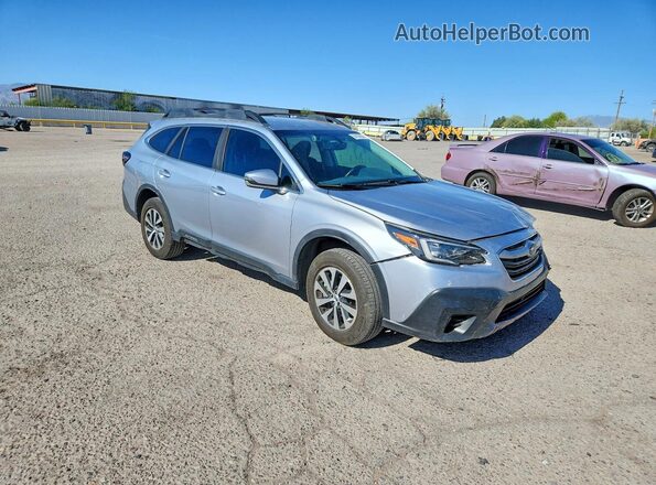 4S4BTACC4M3153170 2021 SUBARU OUTBACK Серебряный Передняя правая четверть