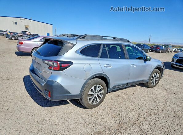 4S4BTACC4M3153170 2021 SUBARU OUTBACK Серебряный Задняя правая четверть