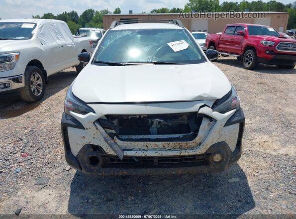 4S4BTACC4S3287903 2025 SUBARU OUTBACK White Vista del cuadro de instrumentos