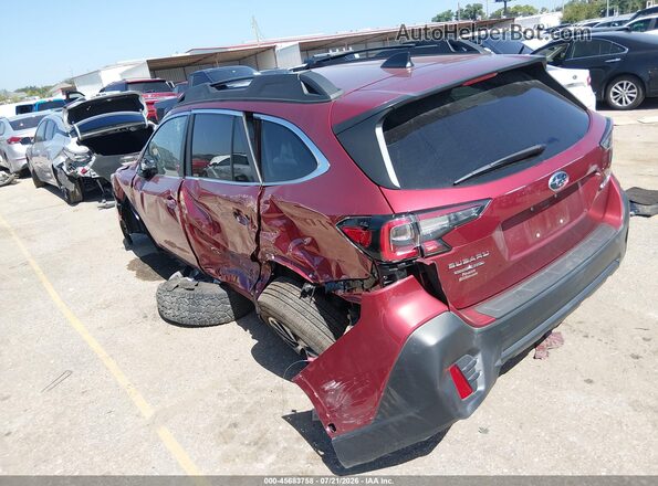 4S4BTACC8L3124463 2020 SUBARU OUTBACK Red Rear left