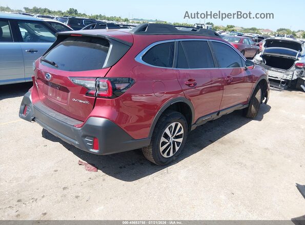 4S4BTACC8L3124463 2020 SUBARU OUTBACK Red Rear right