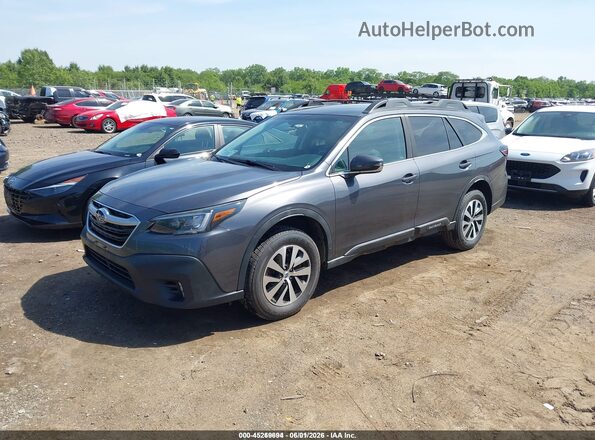 4S4BTACC8N3101140 2022 SUBARU OUTBACK Gray წინა მარცხენა ხედი სამი მეოთხედიდან