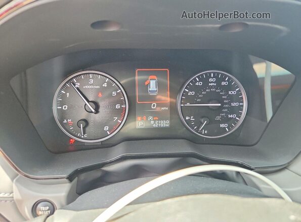 4S4BTACCXN3180987 2022 SUBARU OUTBACK Silver Instrument cluster view