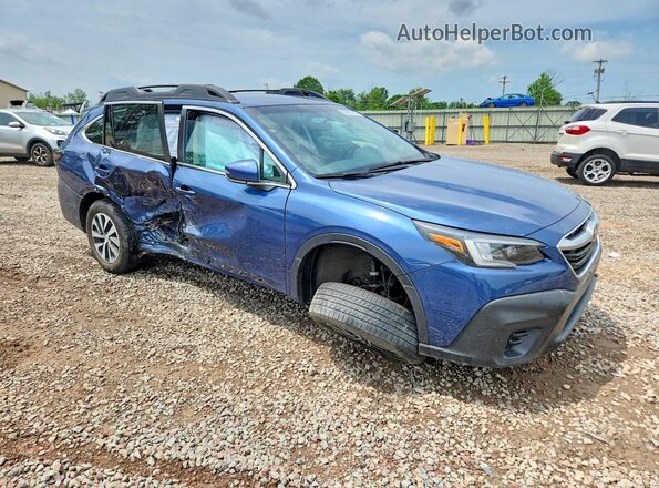 4S4BTADC0N3214157 2022 SUBARU OUTBACK Синий Передняя правая четверть