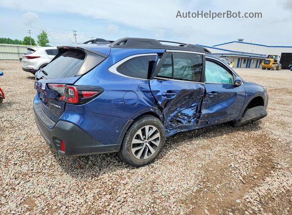 4S4BTADC0N3214157 2022 SUBARU OUTBACK Синий Задняя правая четверть