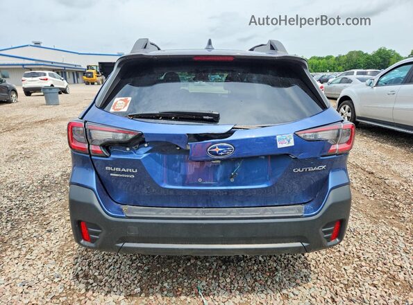 4S4BTADC0N3214157 2022 SUBARU OUTBACK Синий Вид сзади