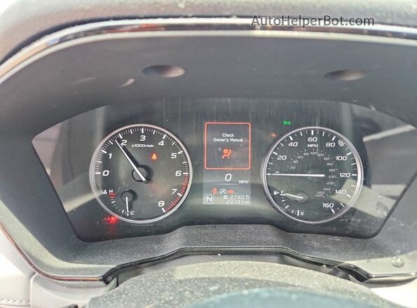4S4BTADC0N3214157 2022 SUBARU OUTBACK Синий Вид щитка приборов