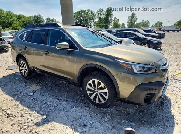 4S4BTADC1M3222928 2021 SUBARU OUTBACK Green Front right