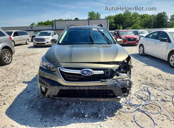 4S4BTADC1M3222928 2021 SUBARU OUTBACK Green Front view