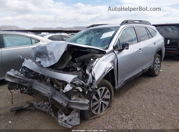 4S4BTADC2R3228745 2024 SUBARU OUTBACK Silver Առջևի ձախ երեք քառորդ տեսարան