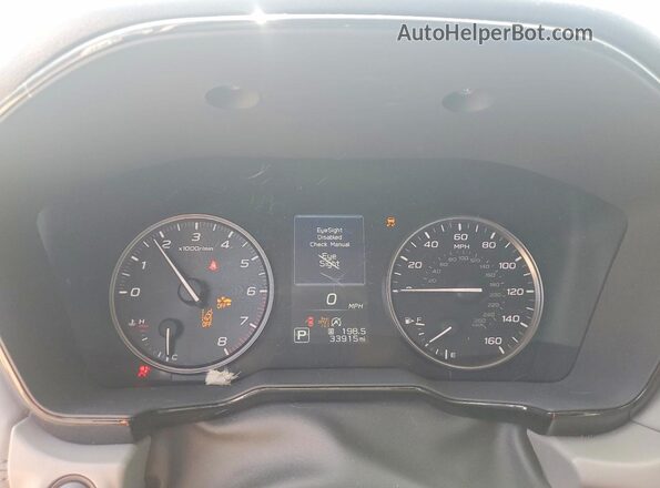 4S4BTADC5S3256836 2025 SUBARU OUTBACK Черный Вид щитка приборов